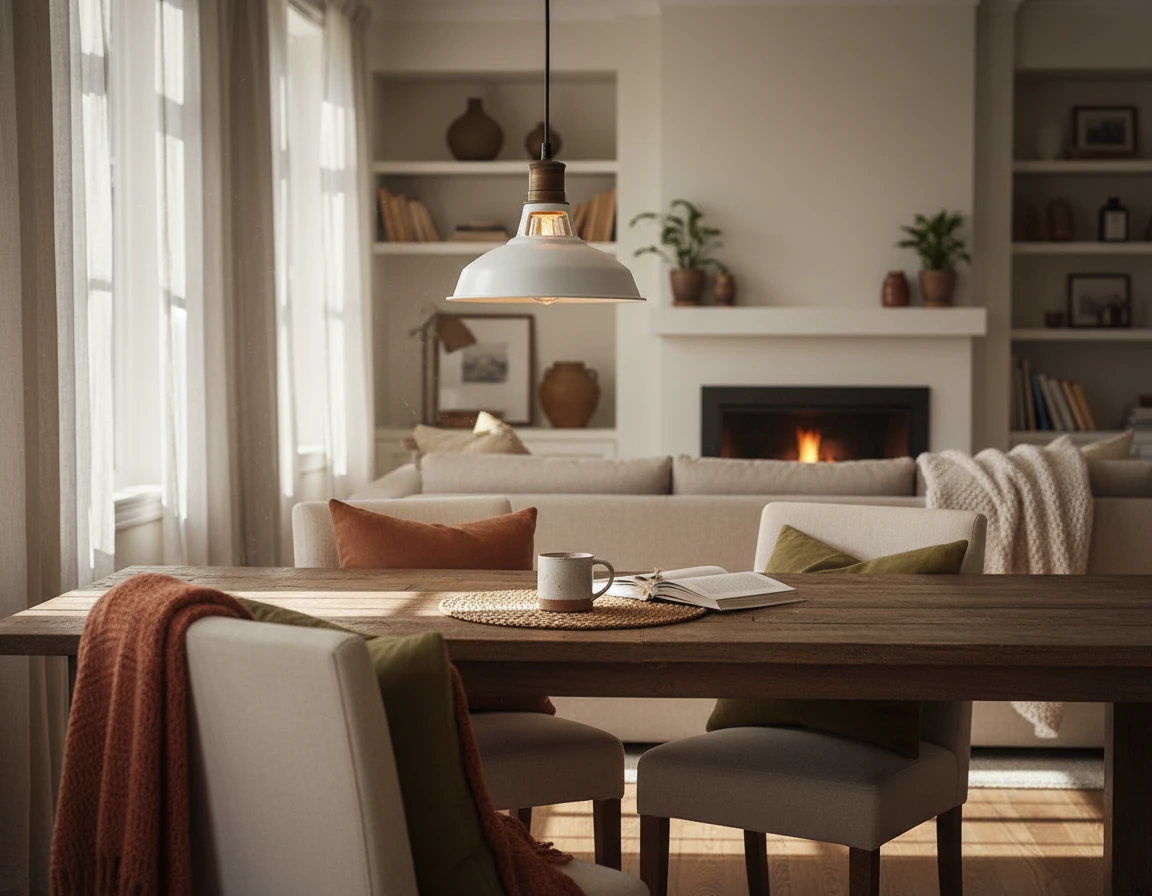 Porcelain flush mount lifestyle scene