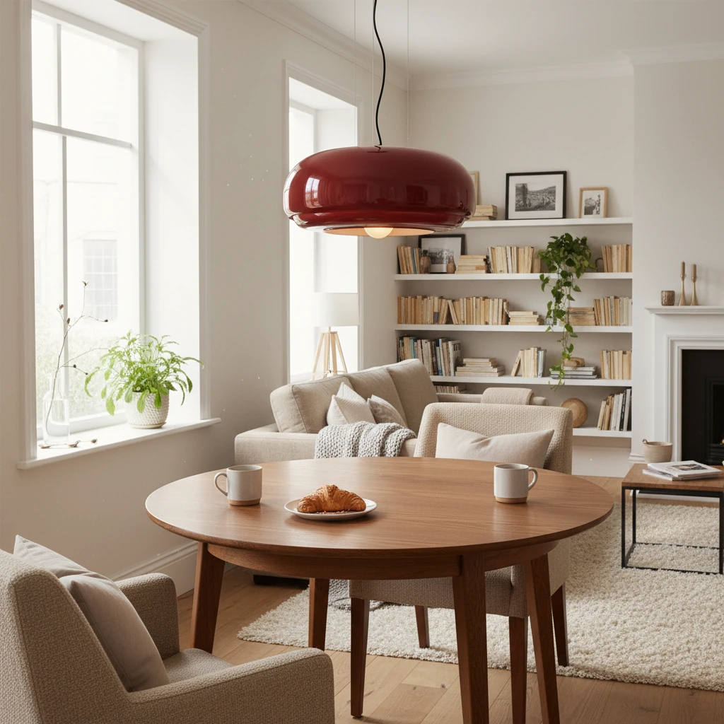 Porcelain flush mount lifestyle scene