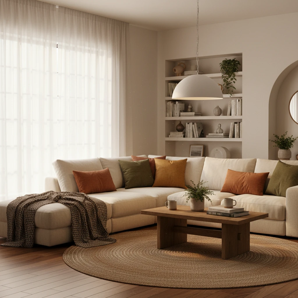 Porseleinen inbouw lifestyle-scène