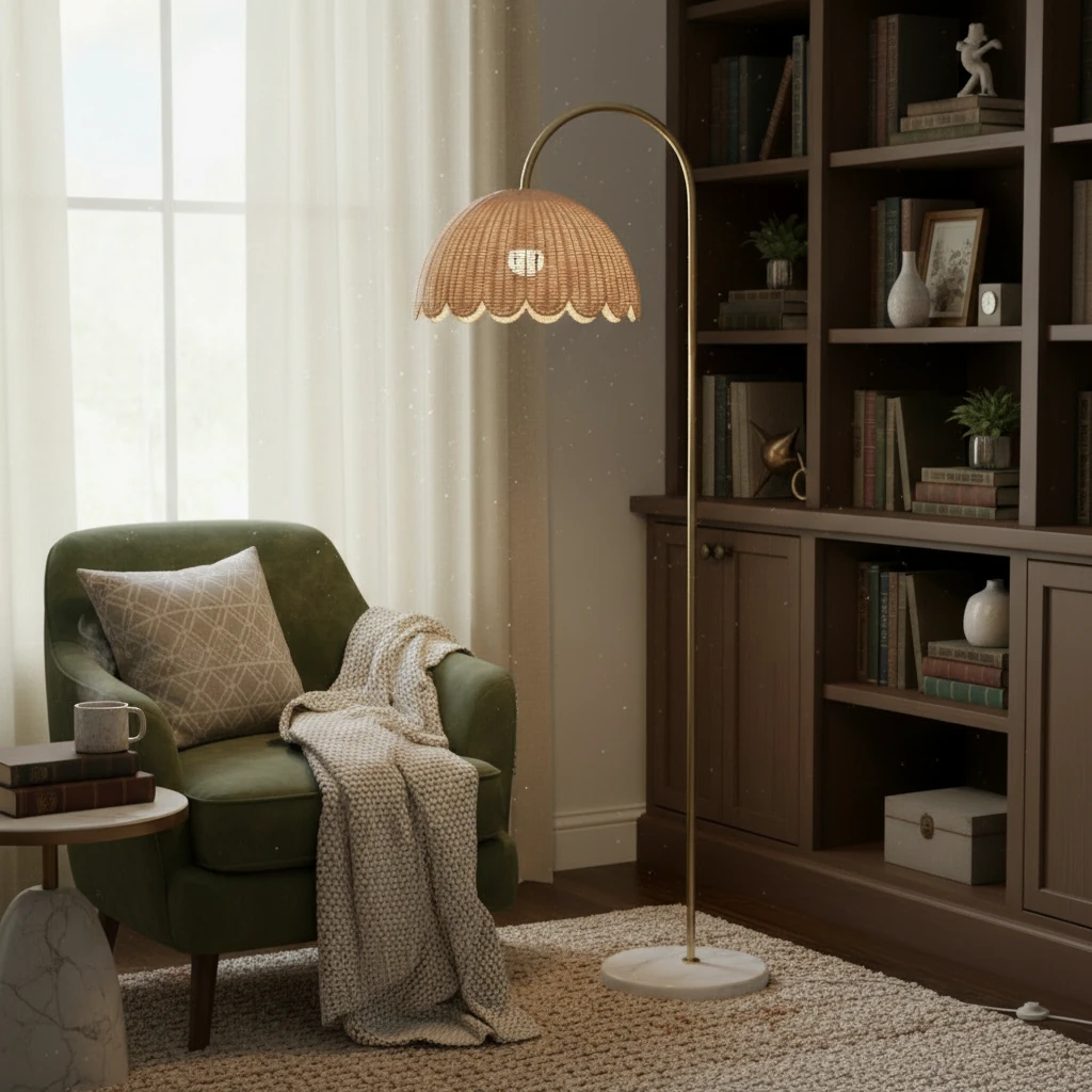 Porcelain flush mount lifestyle scene