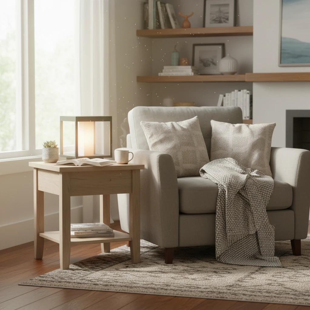 Porseleinen inbouw lifestyle-scène