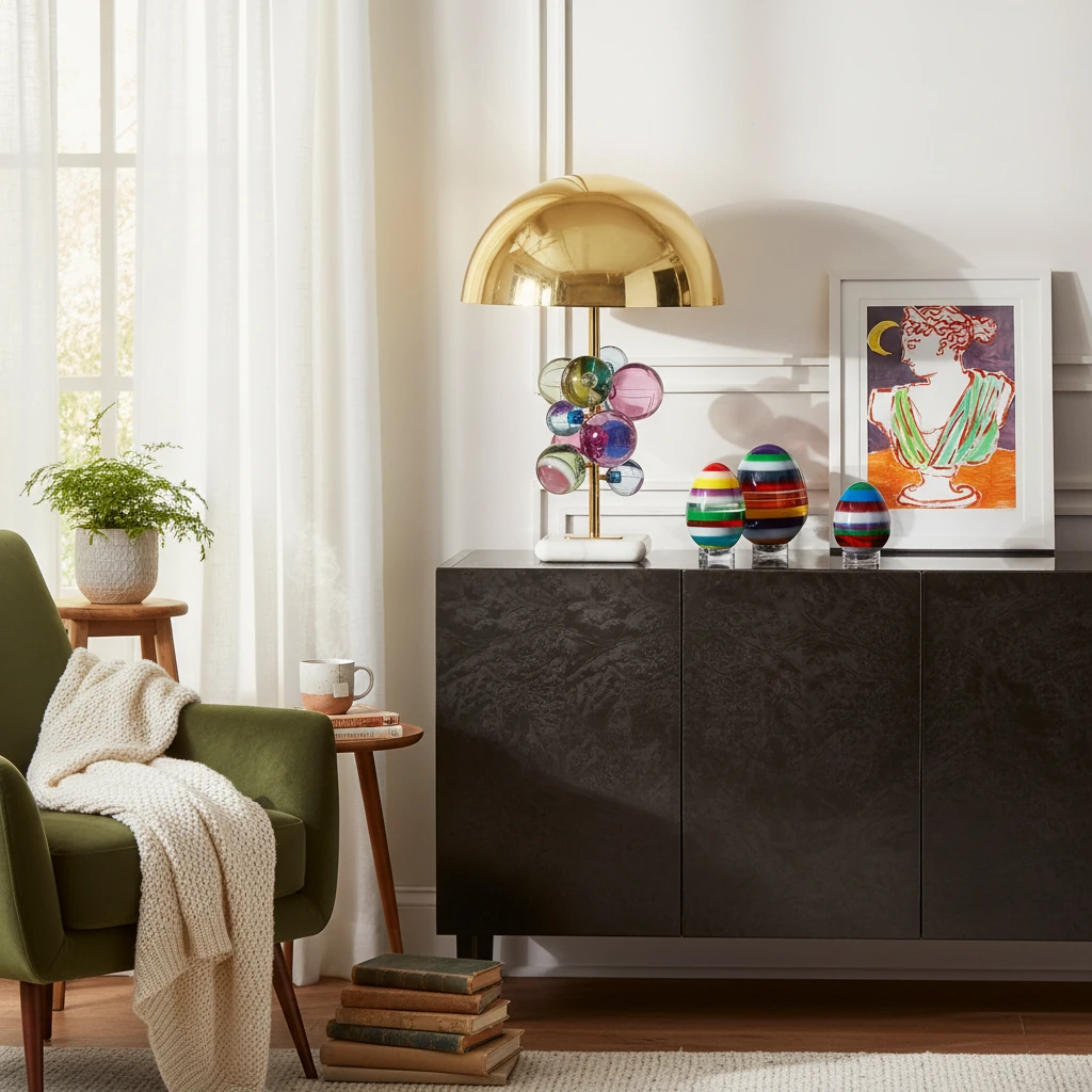 Porseleinen inbouw lifestyle-scène
