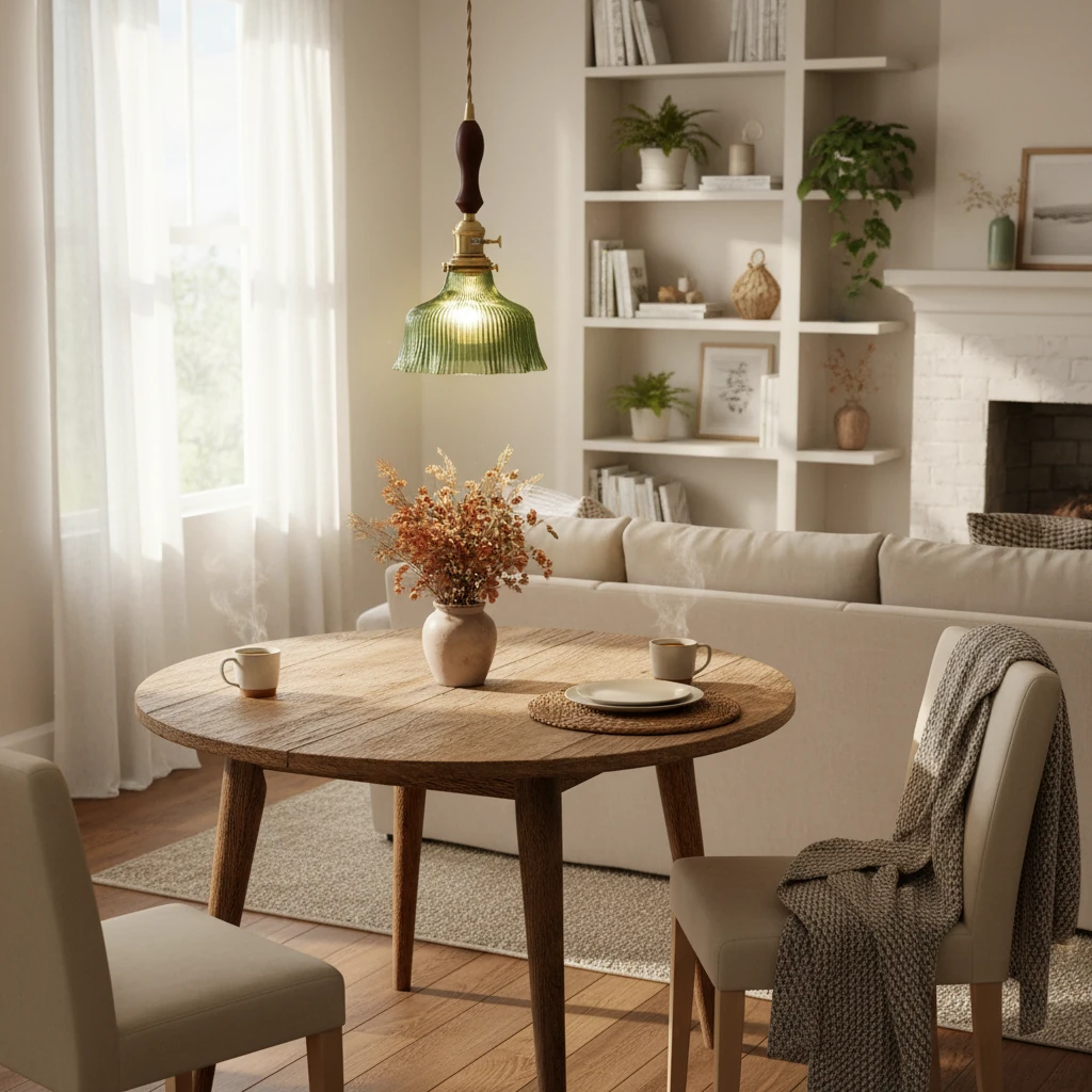 Escena de estilo de vida con montaje empotrado de porcelana