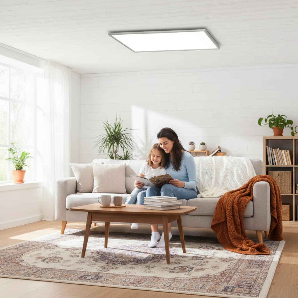 Porcelain flush mount lifestyle scene