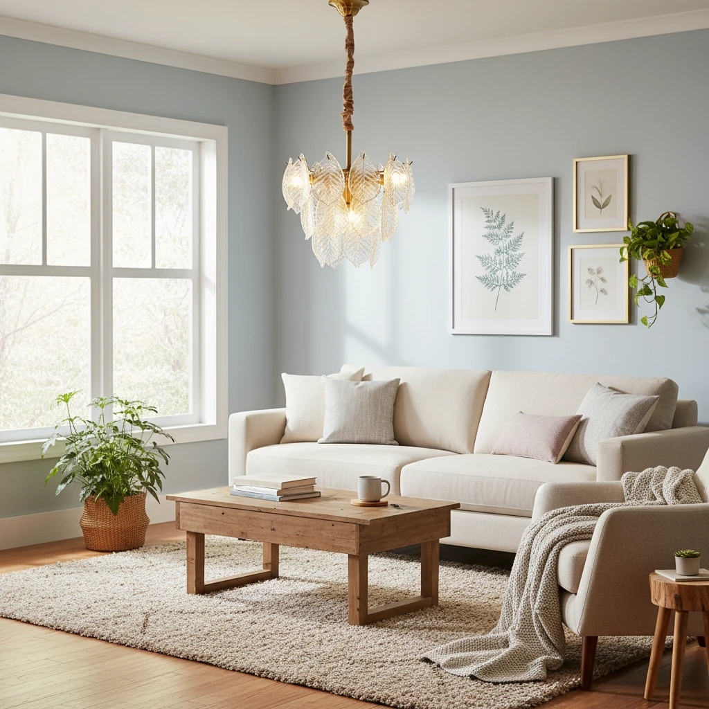 Porcelain flush mount lifestyle scene