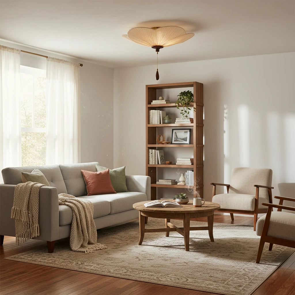 Porseleinen inbouwspiegel, lifestyle scène