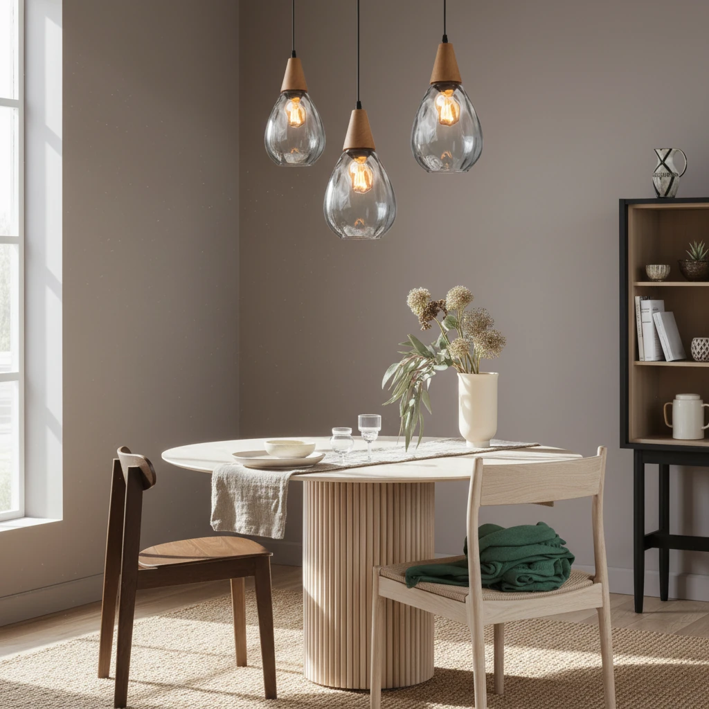 Escena de estilo de vida con montaje empotrado de porcelana