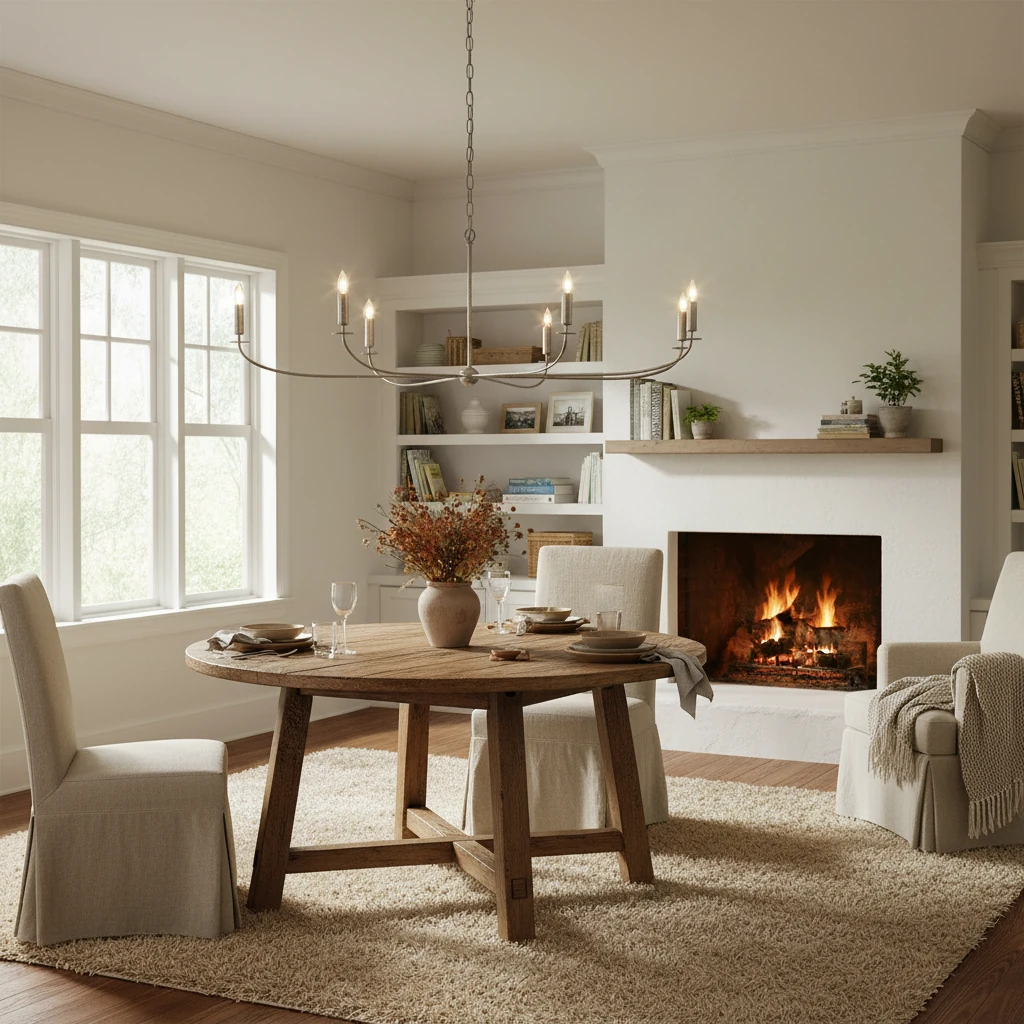 Porseleinen inbouw lifestyle-scène