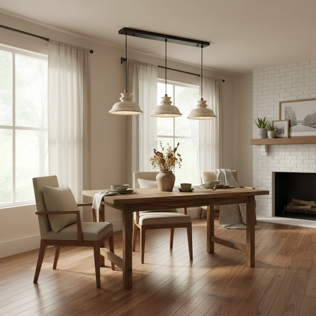 Porcelain flush mount lifestyle scene