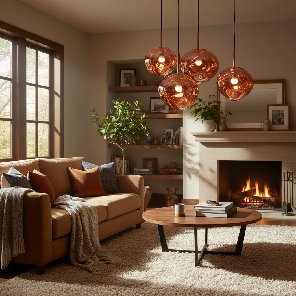 Porcelain flush mount lifestyle scene