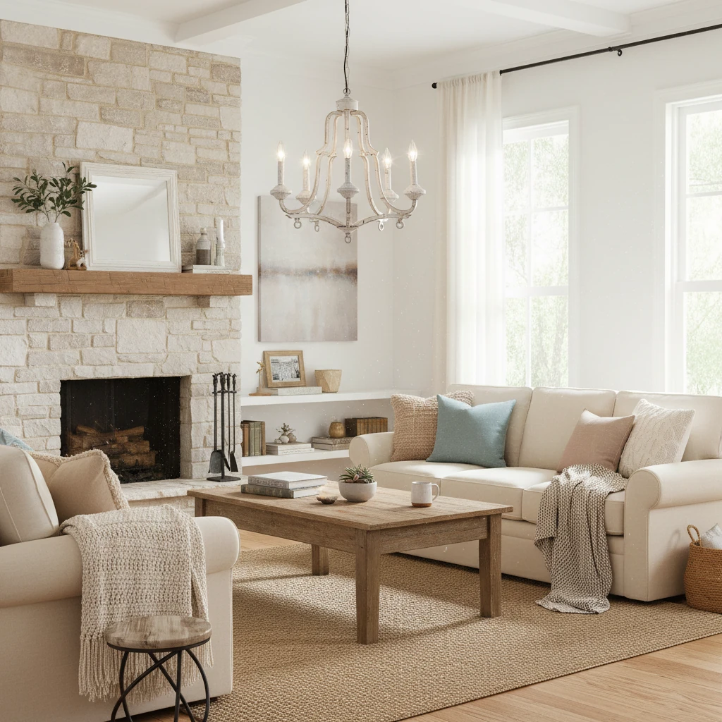 Porseleinen inbouw lifestyle-scène