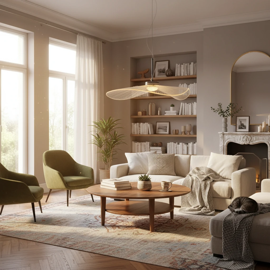 Scène de style de vie avec montage encastré en porcelaine