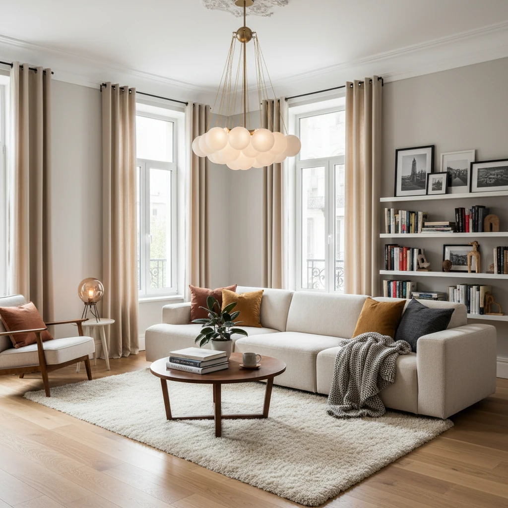 Porseleinen inbouw lifestyle-scène