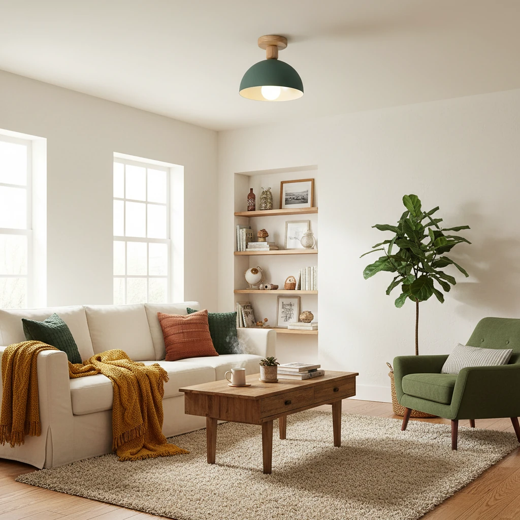 Porseleinen inbouwspiegel, lifestyle scène