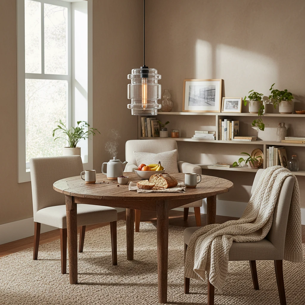 Porcelain flush mount lifestyle scene