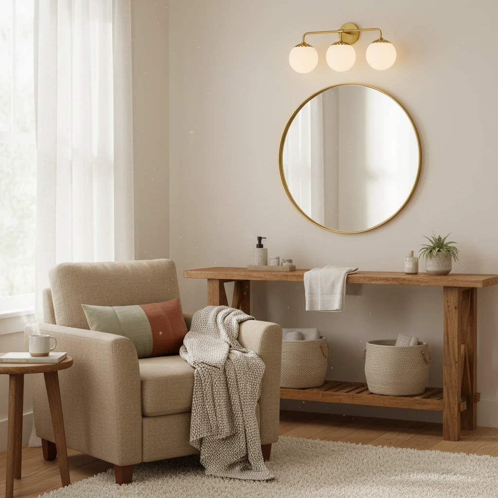 Porseleinen inbouw lifestyle-scène