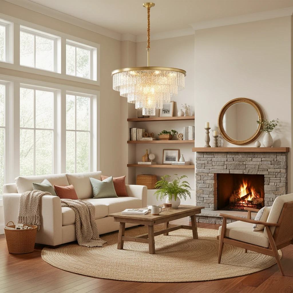 Porseleinen inbouw lifestyle-scène