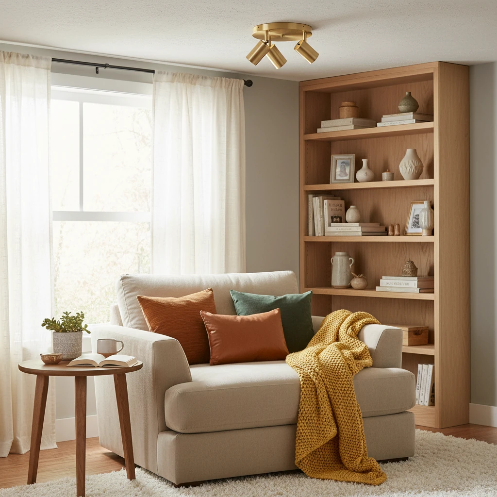 Scène de style de vie avec montage encastré en porcelaine