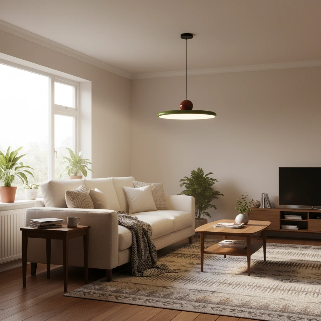 Porcelain flush mount lifestyle scene