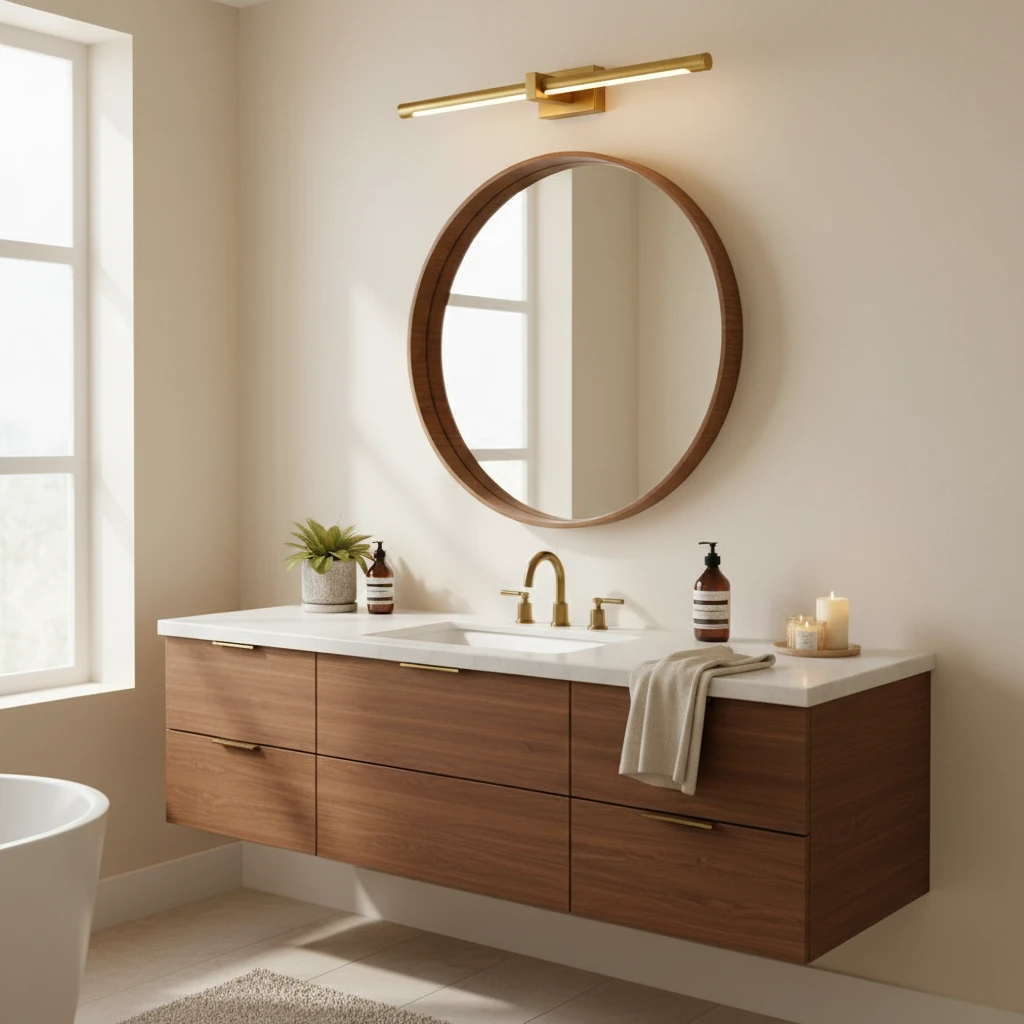 Porcelain flush mount lifestyle scene