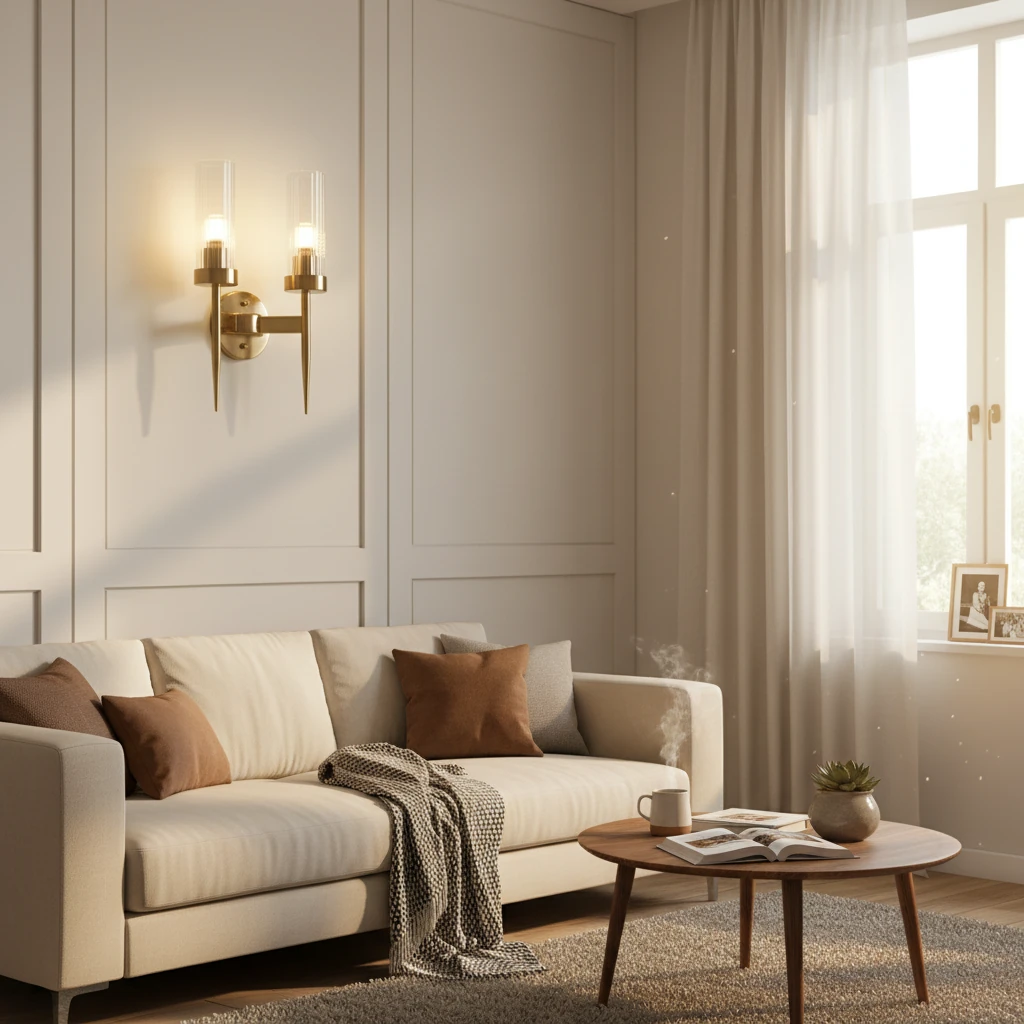 Porcelain flush mount lifestyle scene