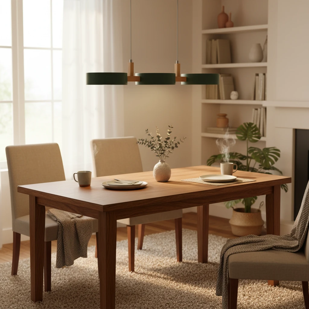 Escena de estilo de vida con montaje empotrado de porcelana