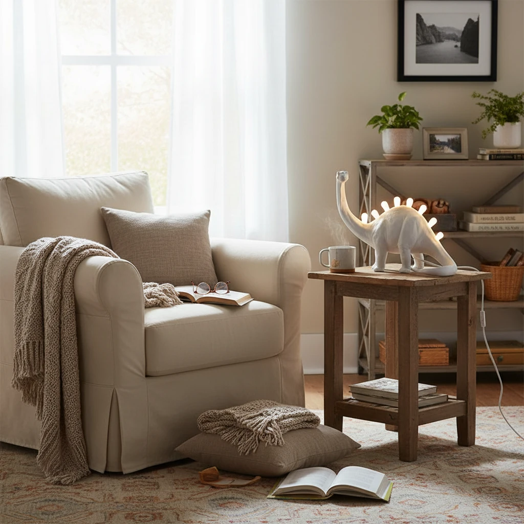Porseleinen inbouw lifestyle-scène
