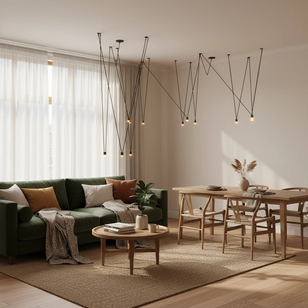 Porseleinen inbouw lifestyle-scène
