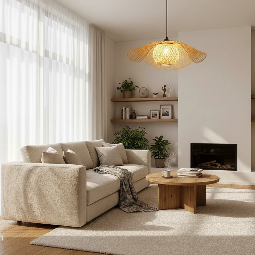 Porcelain flush mount lifestyle scene