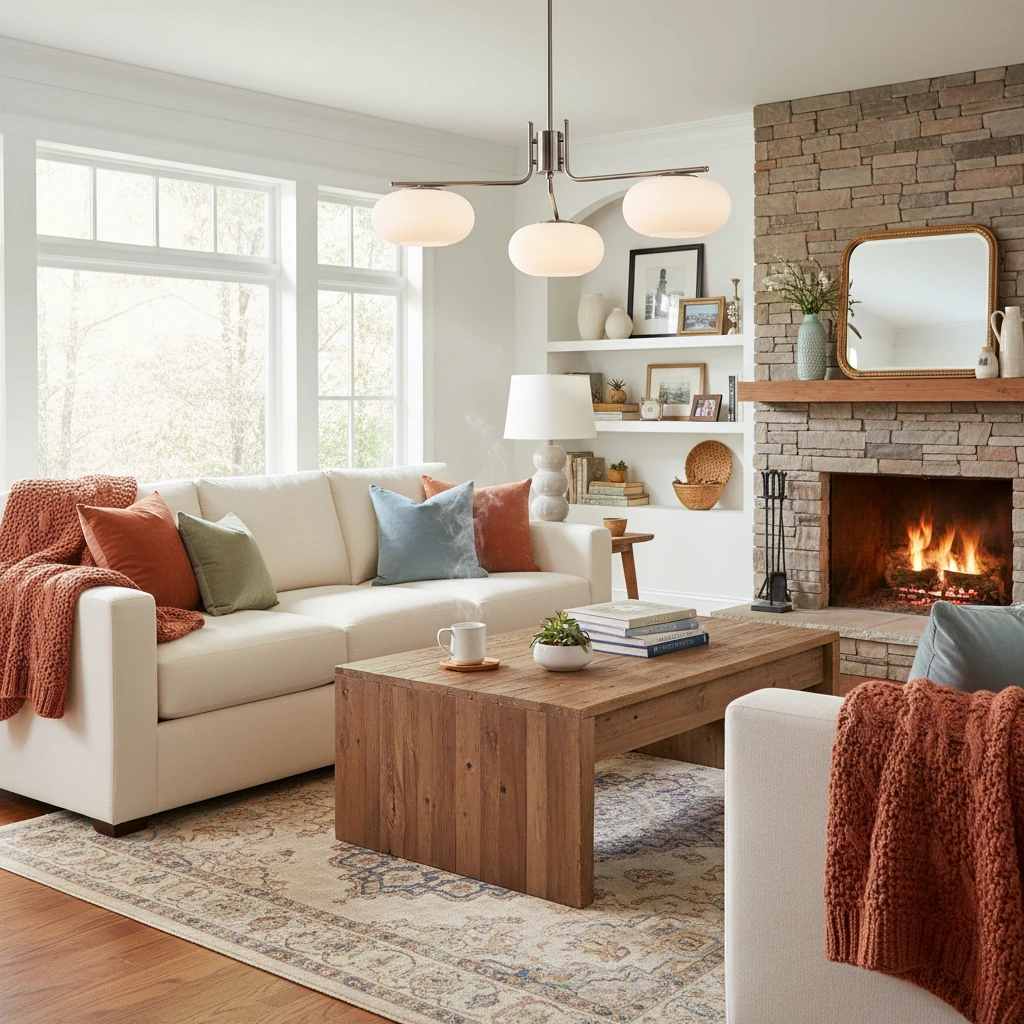 Porseleinen inbouw lifestyle-scène