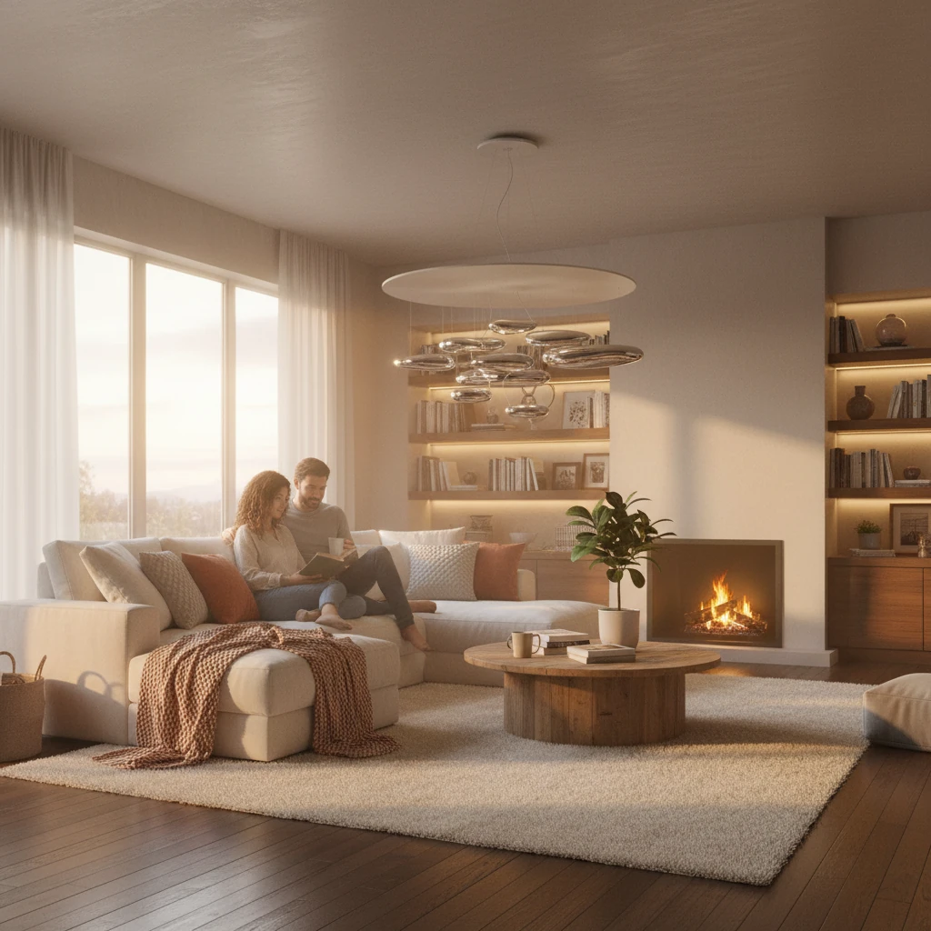 Porseleinen inbouw lifestyle-scène