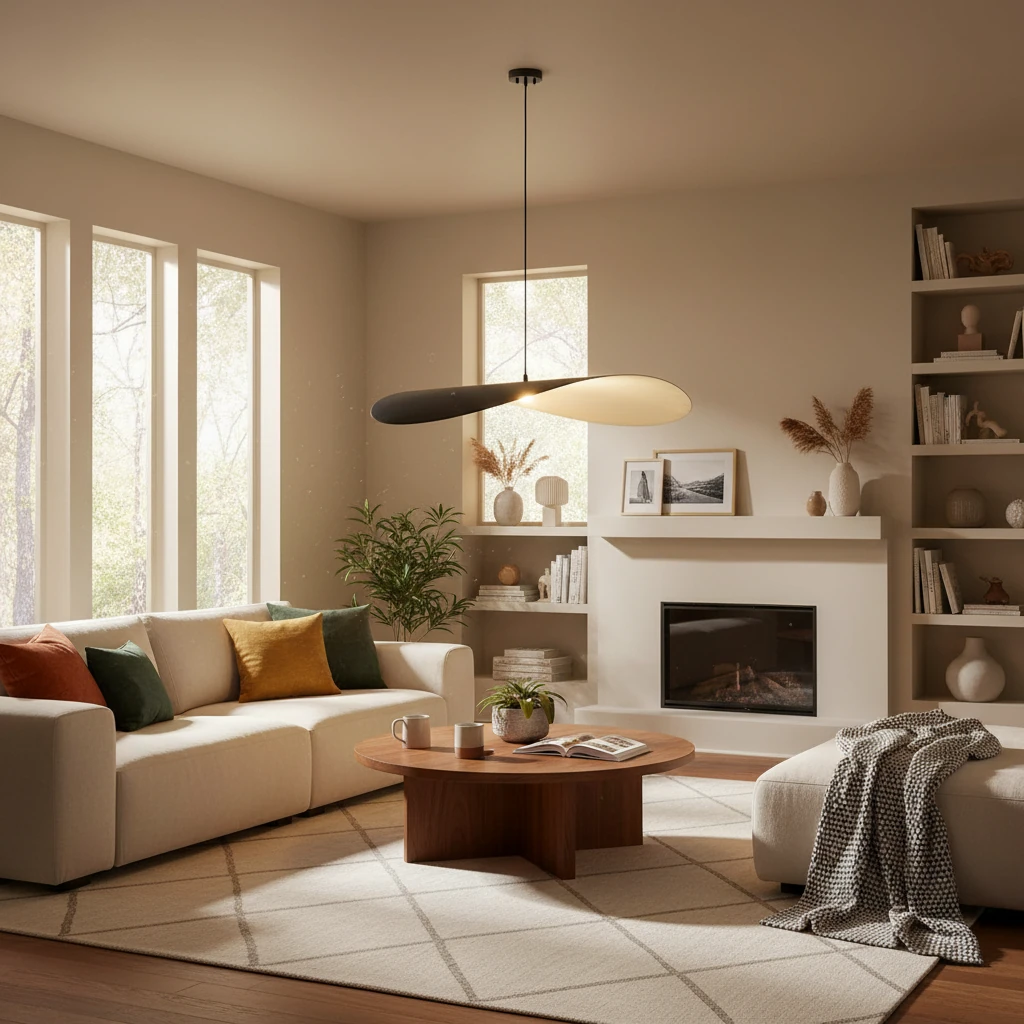 Porcelain flush mount lifestyle scene