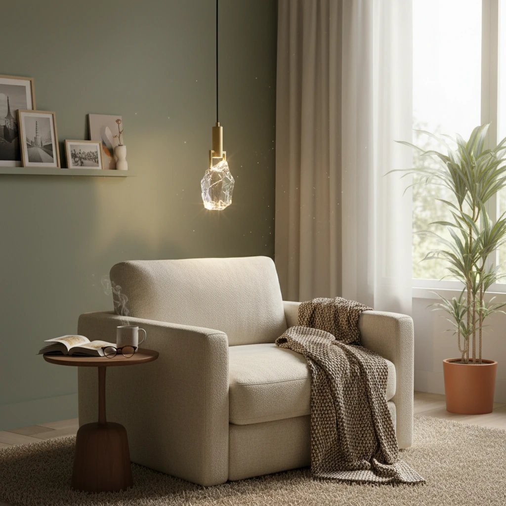 Porseleinen inbouw lifestyle-scène