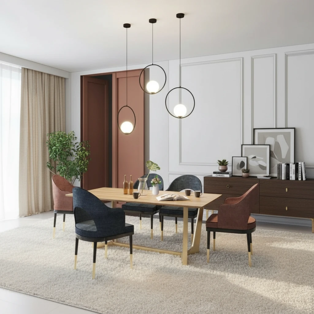 Porcelain flush mount lifestyle scene