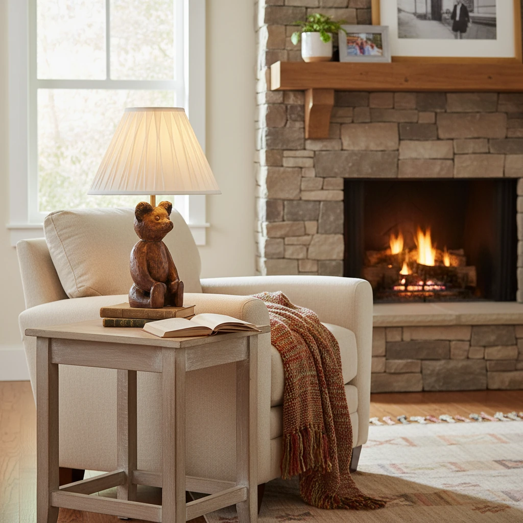 Porcelain flush mount lifestyle scene