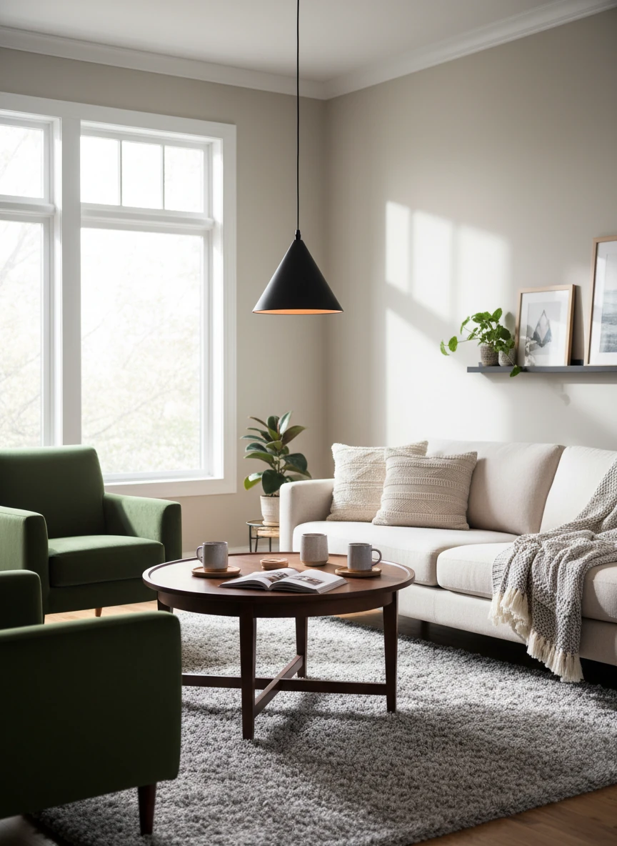 Porseleinen inbouw lifestyle-scène