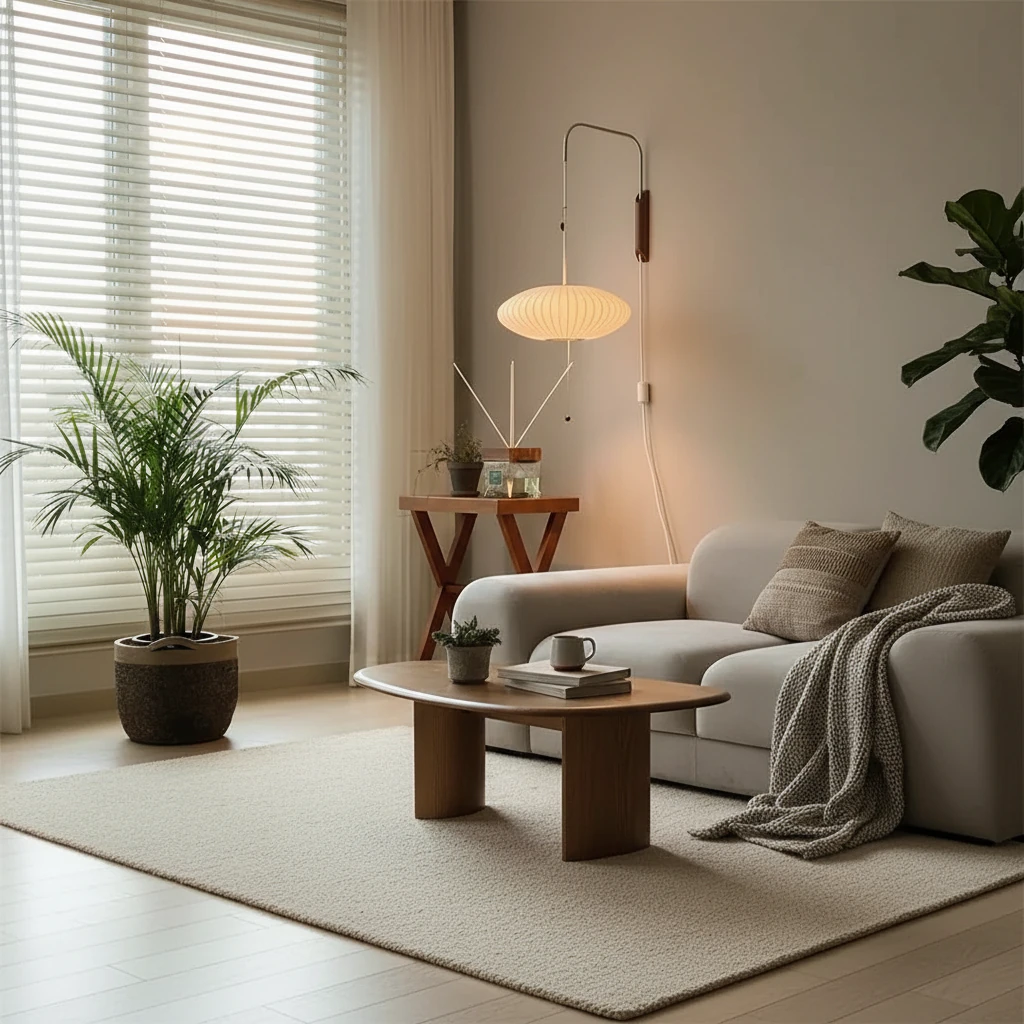 Escena de estilo de vida con montaje empotrado de porcelana