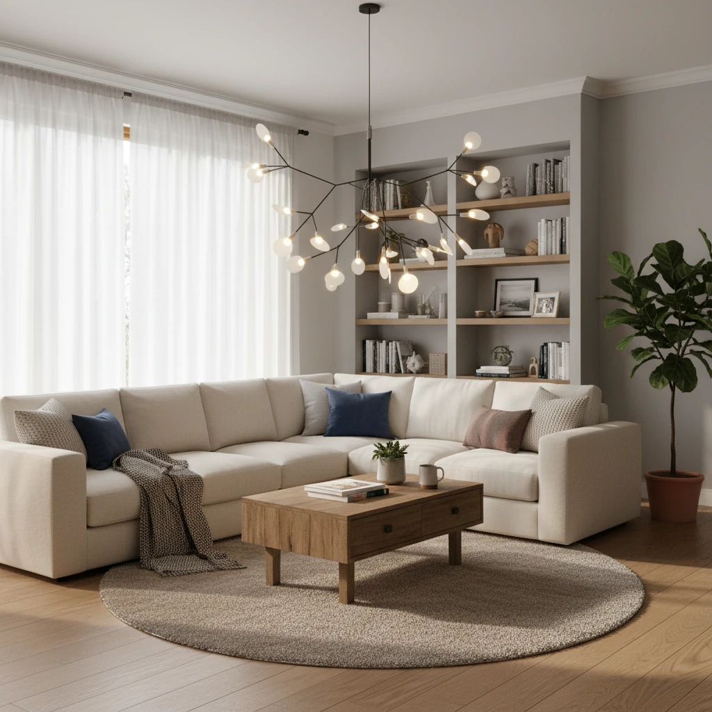 Porseleinen inbouw lifestyle-scène