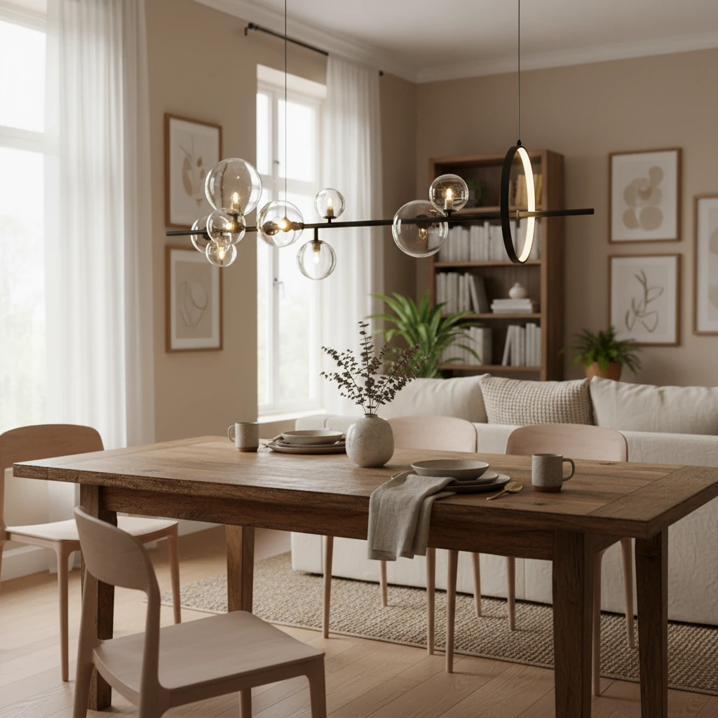 Scène de style de vie avec montage encastré en porcelaine