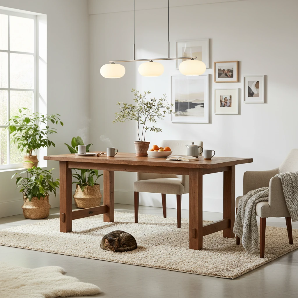 Escena de estilo de vida de porcelana empotrada