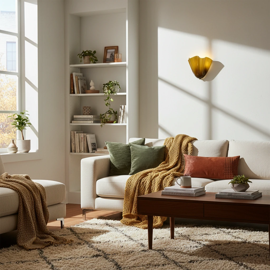 Scène de style de vie avec montage encastré en porcelaine