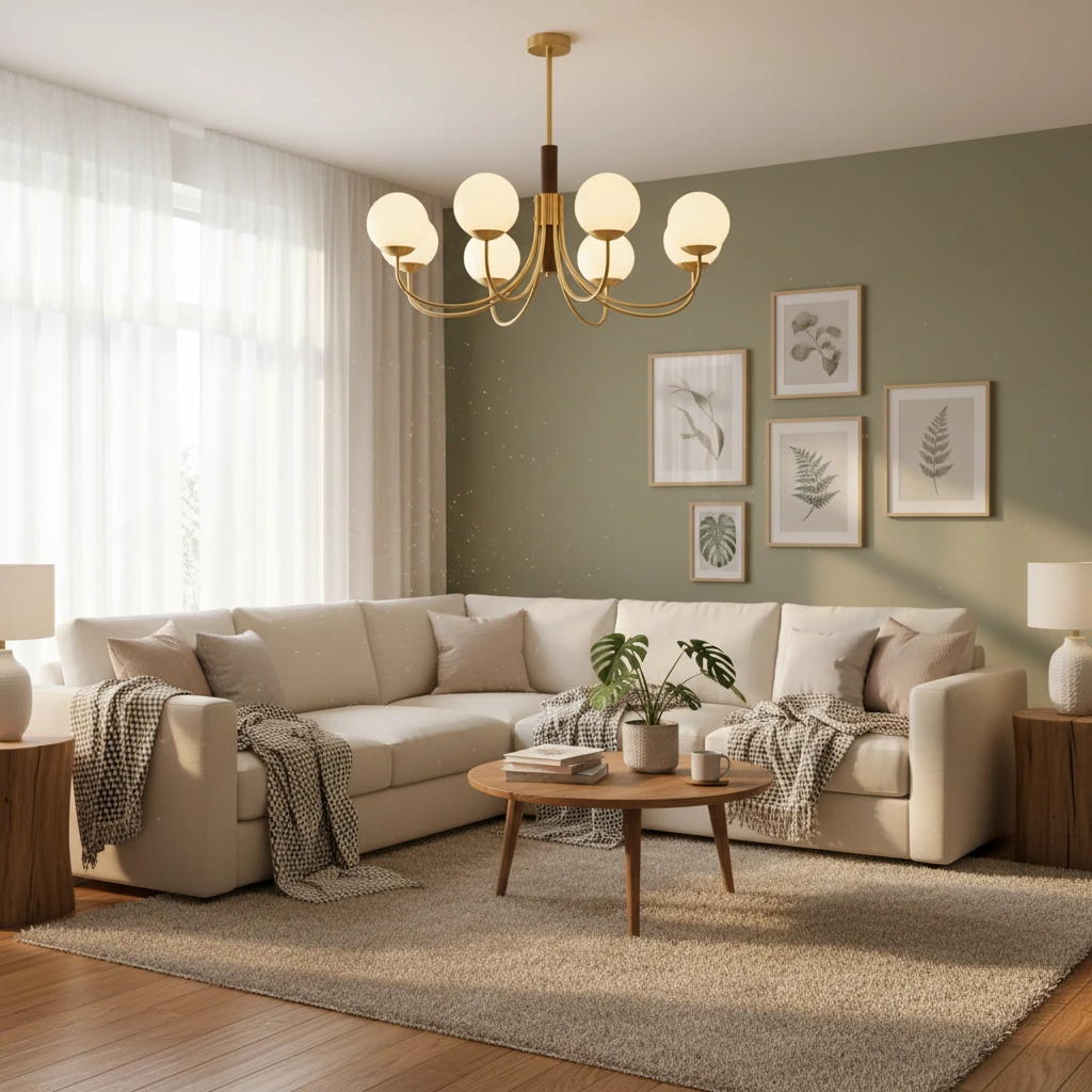 Porseleinen inbouw lifestyle-scène