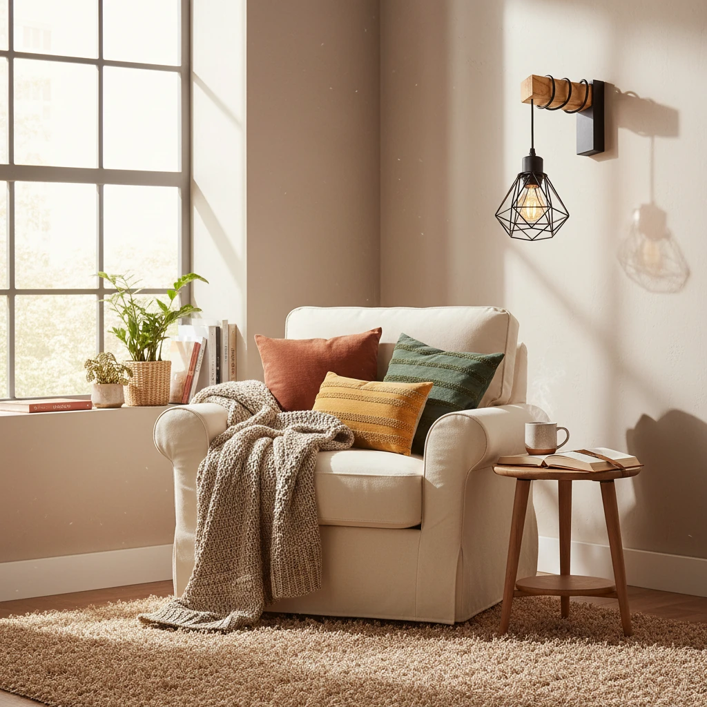 Porcelain flush mount lifestyle scene