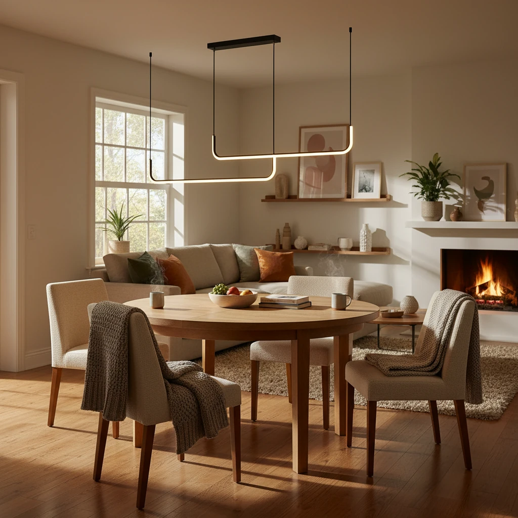 Porcelain flush mount lifestyle scene