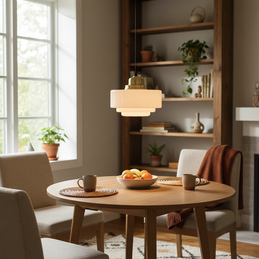 Porcelain flush mount lifestyle scene