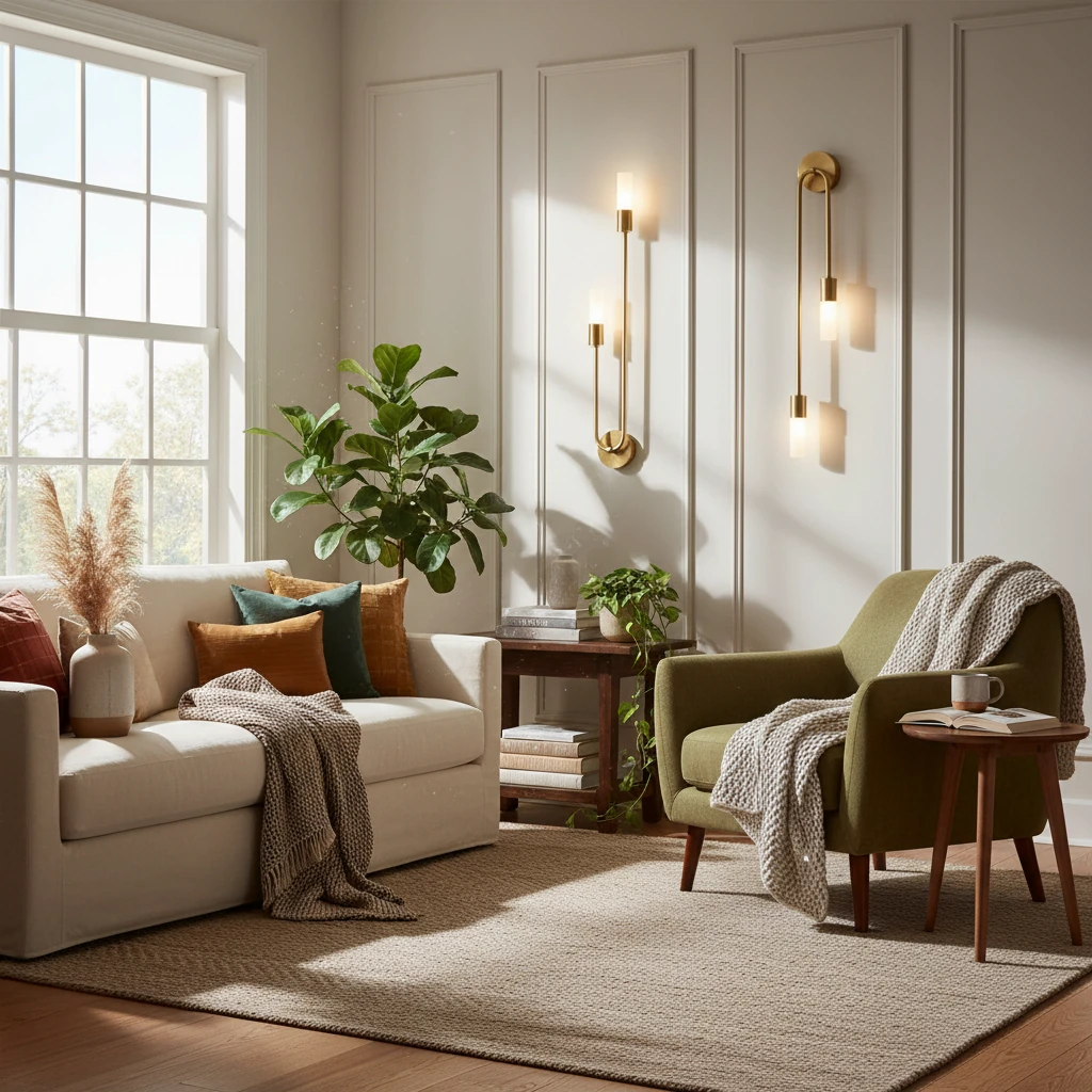 Porseleinen inbouw lifestyle-scène