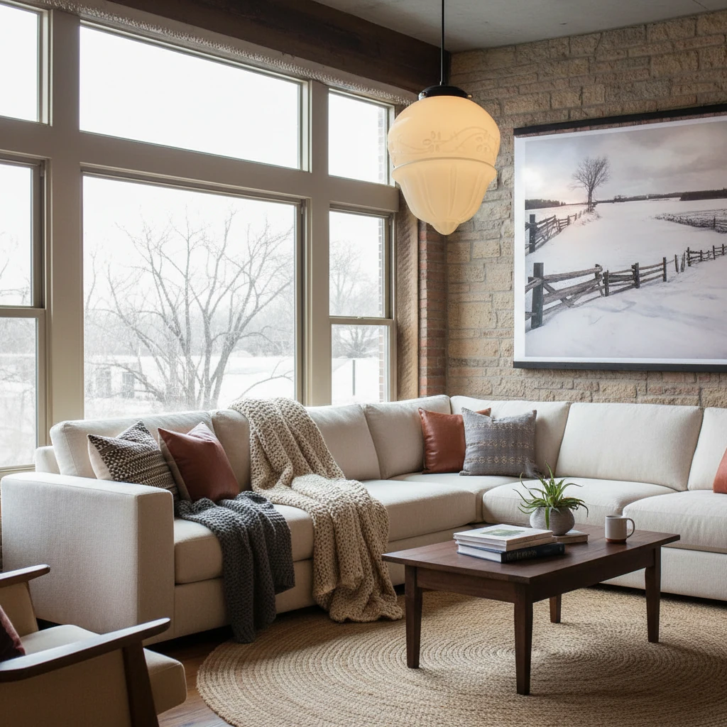 Porseleinen inbouw lifestyle-scène