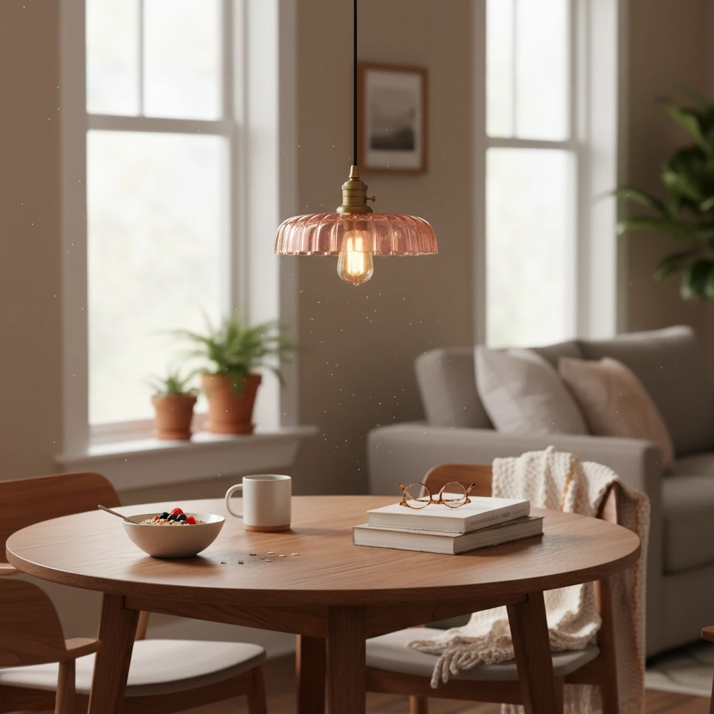 Porcelain flush mount lifestyle scene