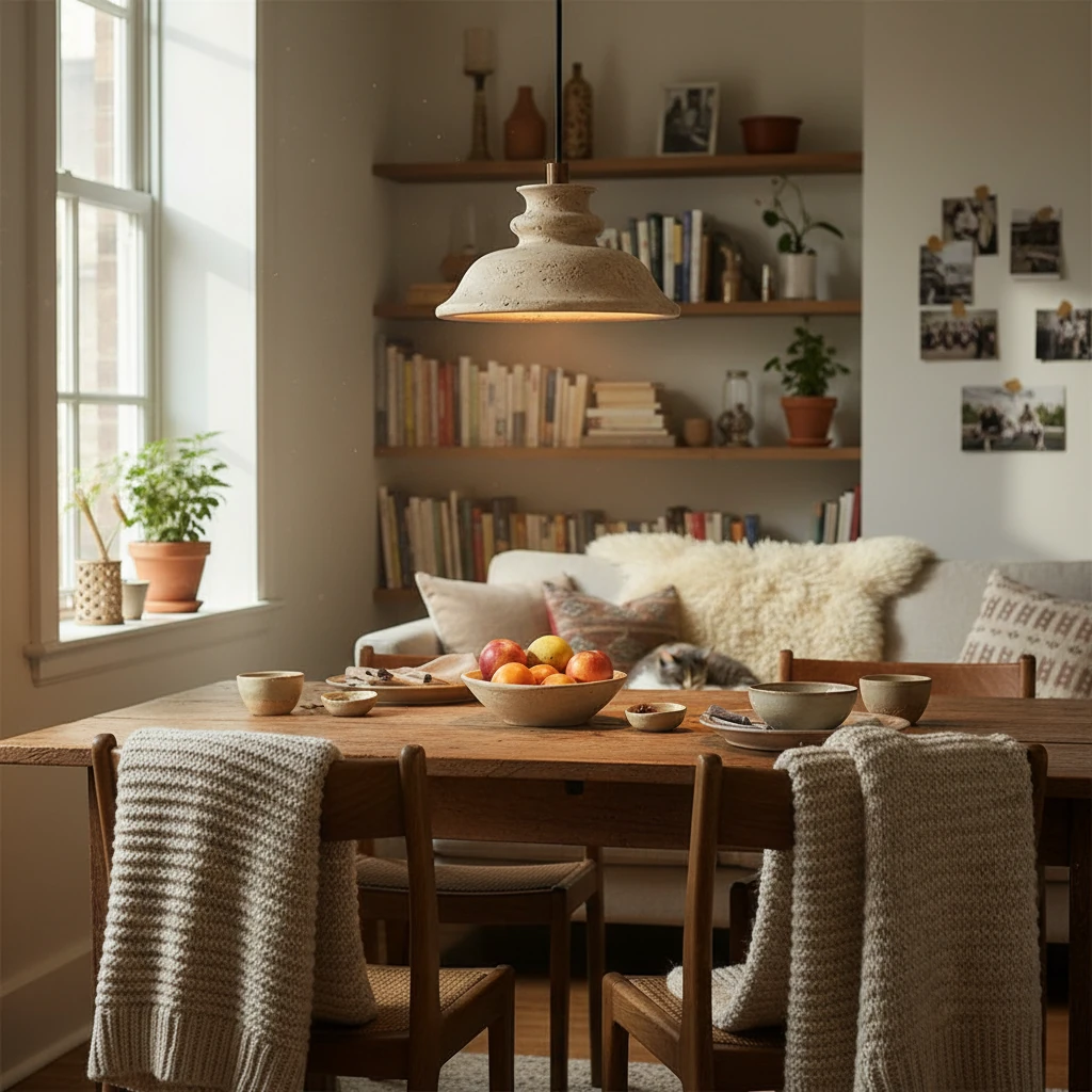 Porcelain flush mount lifestyle scene