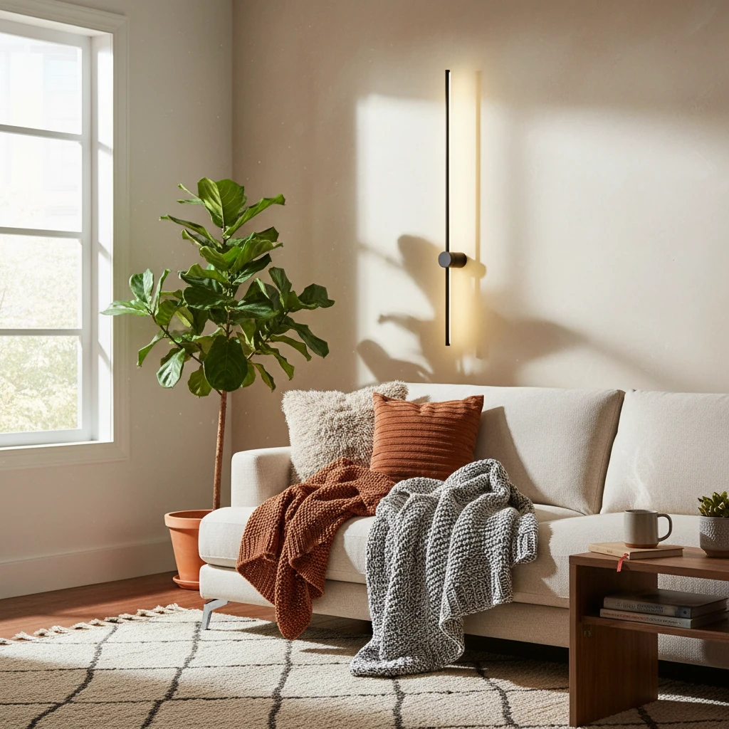 Porcelain flush mount lifestyle scene